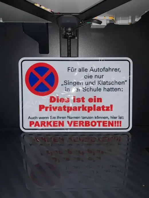 Schild Privatparkplatz