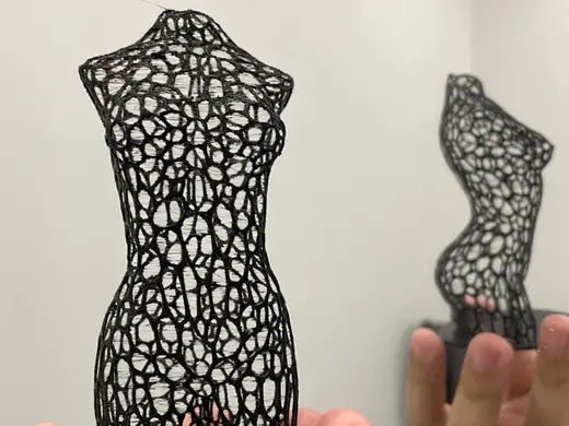 Voronoi Sexy Girl Sculpture
