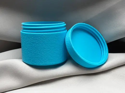 textured frosted functional jar - fuzzy skin