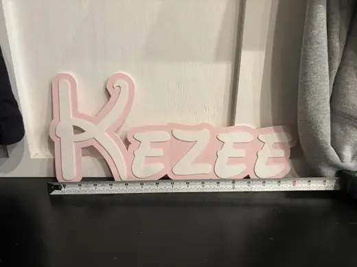 Disney Name Sign Kezee Kid Room Wall Decor
