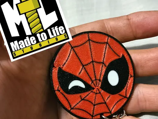 Spiderman Wink Keychain