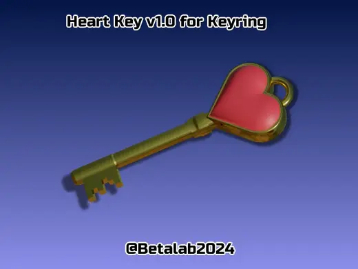 Heart Key v1.0 Keyring