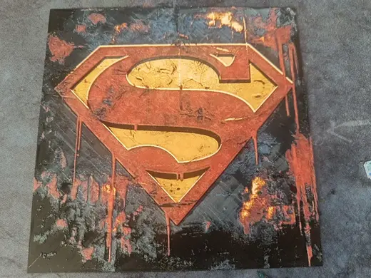 'Superman' Logo Inspired Hueforge Wall Art