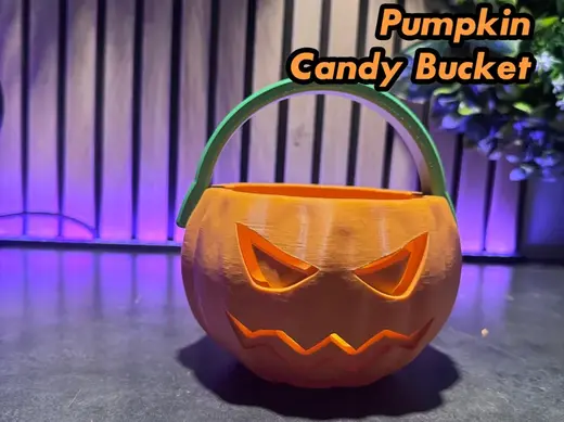 Halloween Pumpkin Candy Bucket