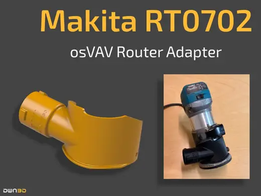 Makita RT0702 / Katsu Router osVAC Vacuum Adapter