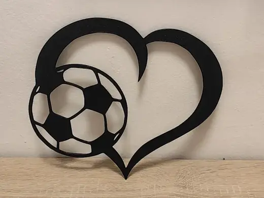 Herz mit Fußball
