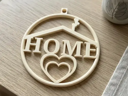 Home Sign – Elegant Minimalist Hanging Decor