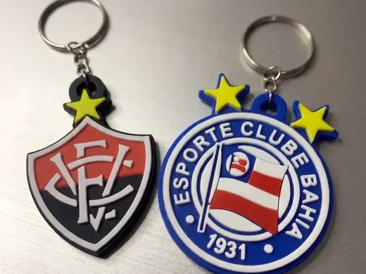 Chaveiro Time Bahia e Vitória (Com estrelas)