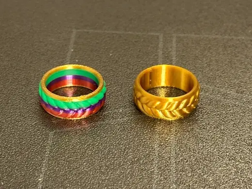 稻穗戒指(金色和多色)
