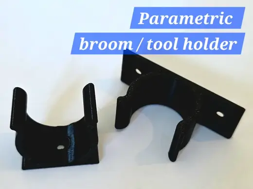Parametric broom / tool / hose / rod holder