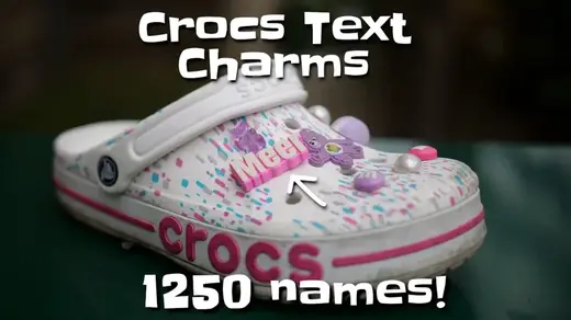 Crocs name charms - customizable jibbitz!