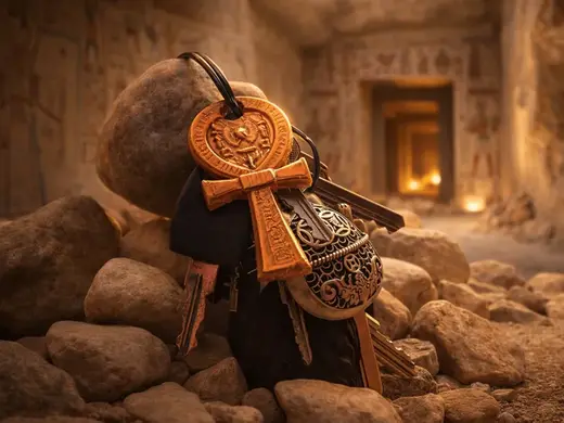 Egyptian Key Of Life Keyring