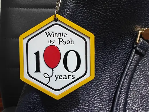 100 Years Winnie The Pooh Keychain Bag Tag Coaster