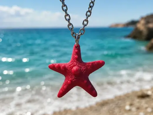 Starfish Necklace Fast Print
