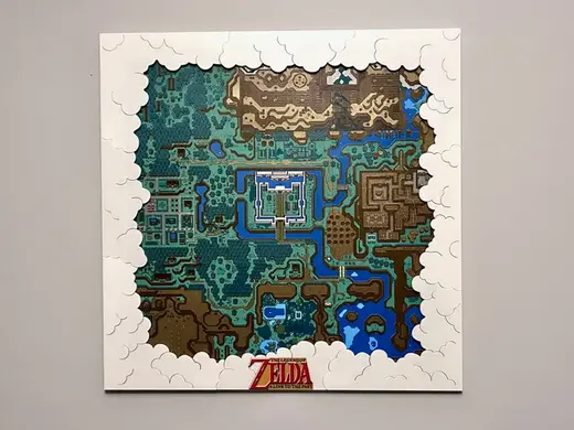 Cloud Frame for SNES Zelda 600mm x 600mm World Map