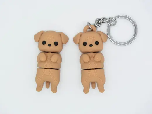 Flexi Dog - Articulated Keychain