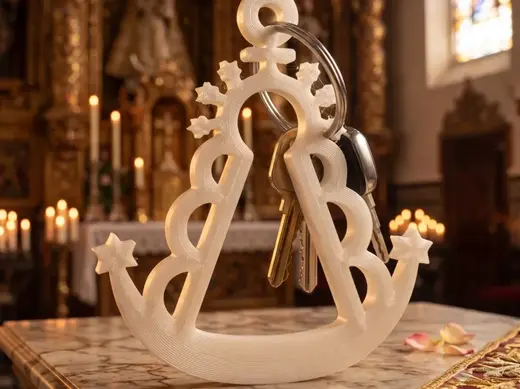 Llavero Virgen del Rocio