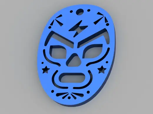Mexico Luchador Mask Keychain