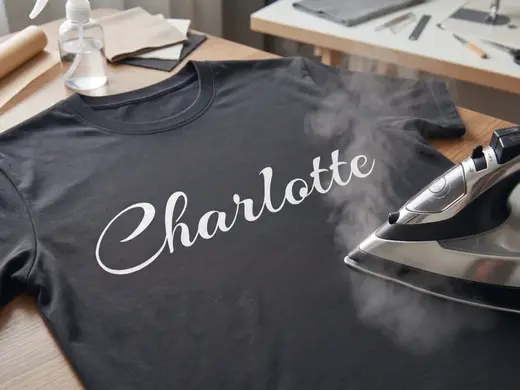 3D Iron-On Text Customizer | Name on T-shirt