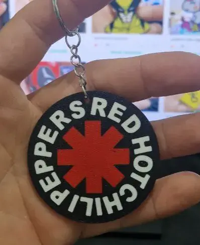 Keychain red hot