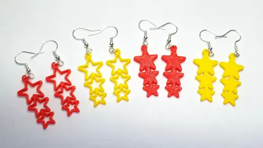 Triple Star Earrings - 2 Variations