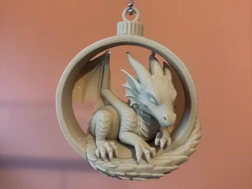 Cute Baby Dragon Egg Christmas Tree Ornament