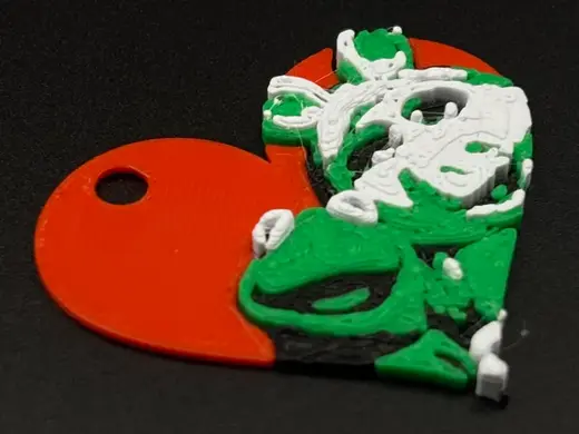 Valentine's day keychain (use your own photo!)