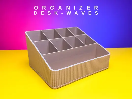 Modern Desk Organizer - Desk Waves