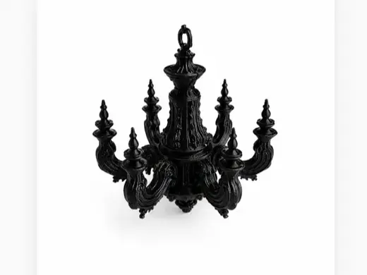 Dark Victorian Chandelier | Mini Dollhouse Lamp