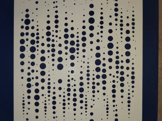 stencil cama bubbles