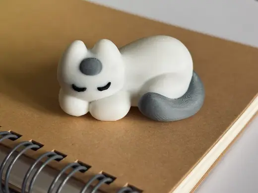 迷你趴趴小猫 桌面治愈小摆件