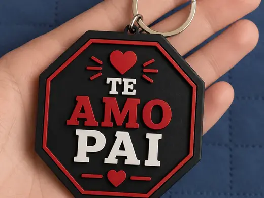 Chaveiro "Te Amo Pai" – Presente DIA DOS PAIS