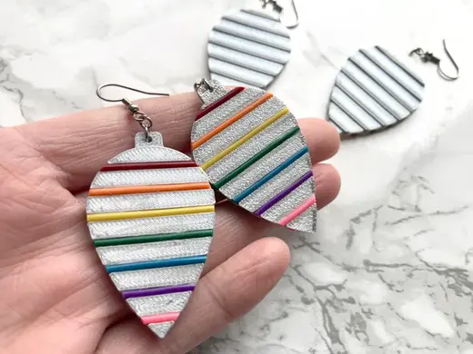 Filament Ornament / Christmas Light Bulb Earring