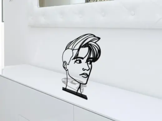 Line Male Face