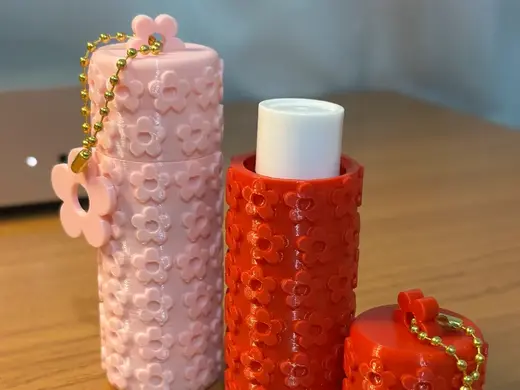 Porta Batom Balm Florzinhas dia das mães