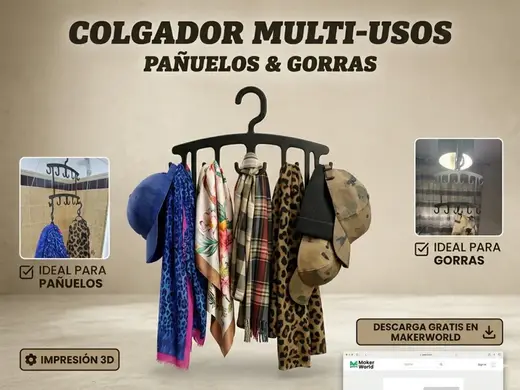 PERCHERO PARA GORRAS Y PAÑUELOS