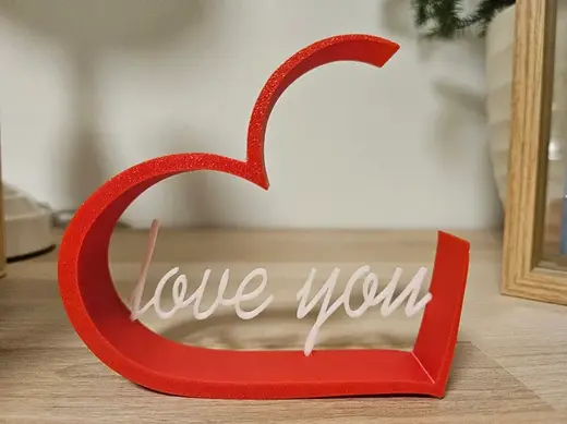Valentinsherz Love you