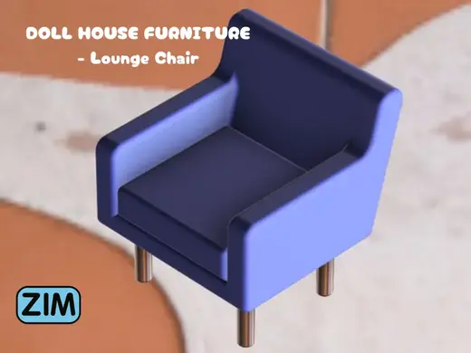 Doll House Furniture - Lounge Chair