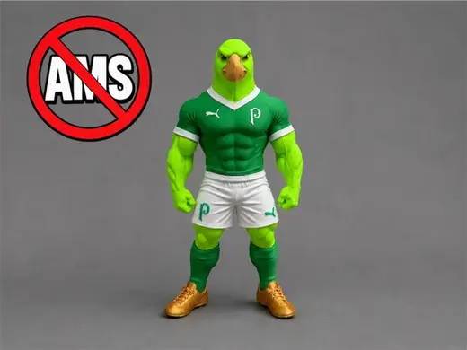 mascote do palmeiras Periquito sem ams