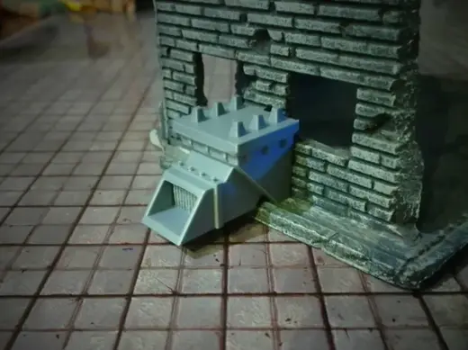 Gothic Sci-Fi Fabricator wall exhaust
