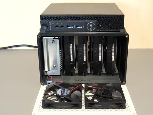 4 bay NAS using DELL 3060 - XL and XXL shells