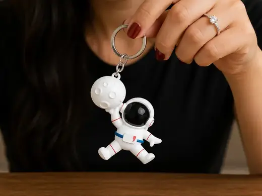 Chaveiro astronauta 3D - Coleção