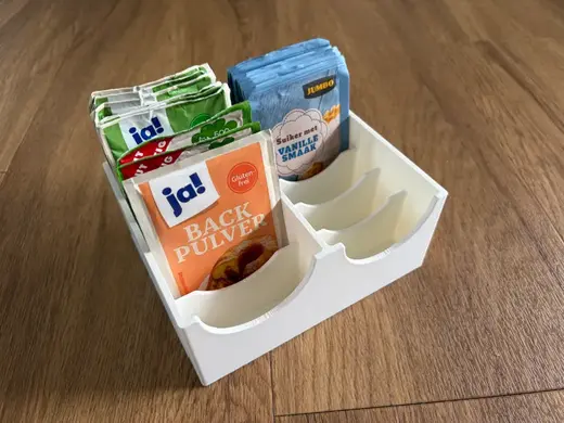 Dual Baking Packet & Sachet Organizer Caddy