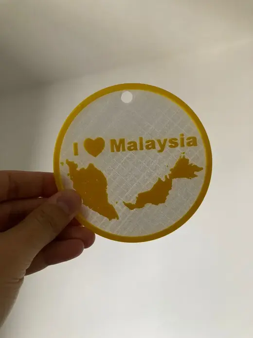 Malaysia Map Keychain