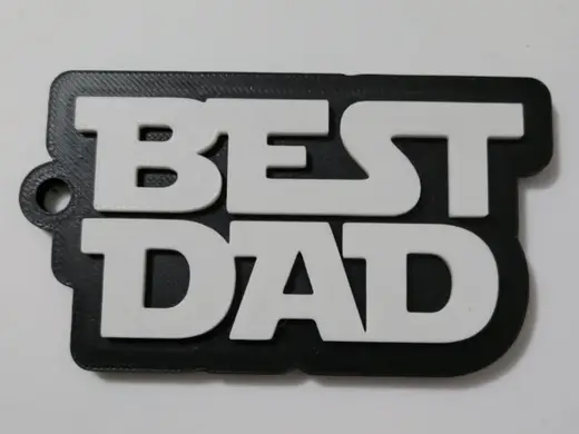 Star Wars style Best Dad Keyring