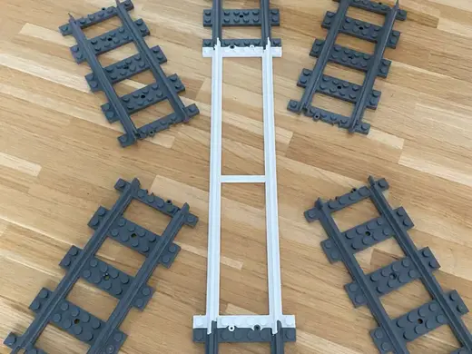 Brick / Klemmbaustein city Long Rail