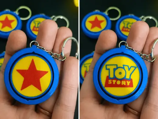 Chaveiro Giratório Toy Story & Pixar – Multicor