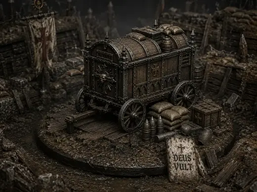 Medieval wagon Trench Crusade