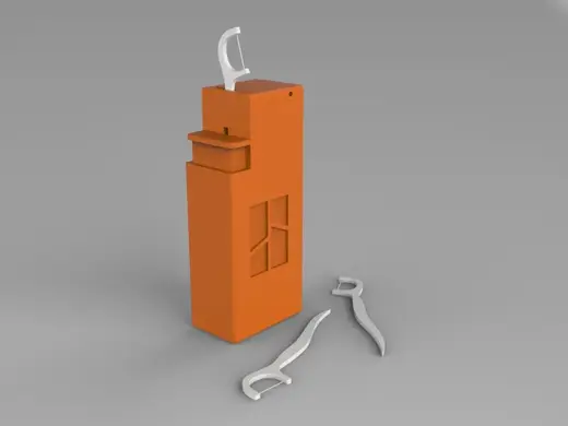 Portable dental floss box 便携牙线盒