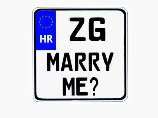 Euro Licence plate 180x180 - Marry Me?